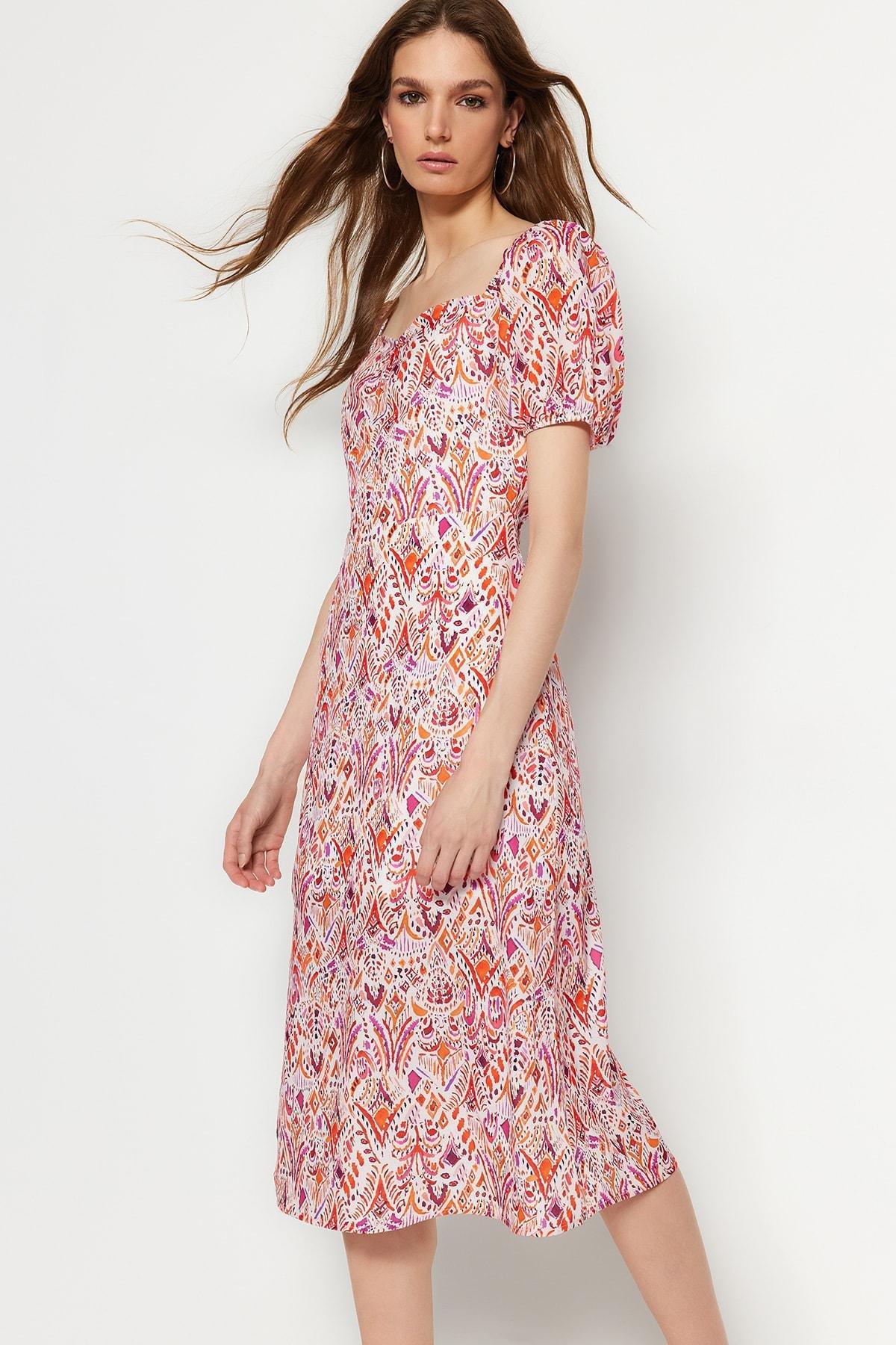 Pink A-Line Sweetheart Neckline Dress, , large image number 2