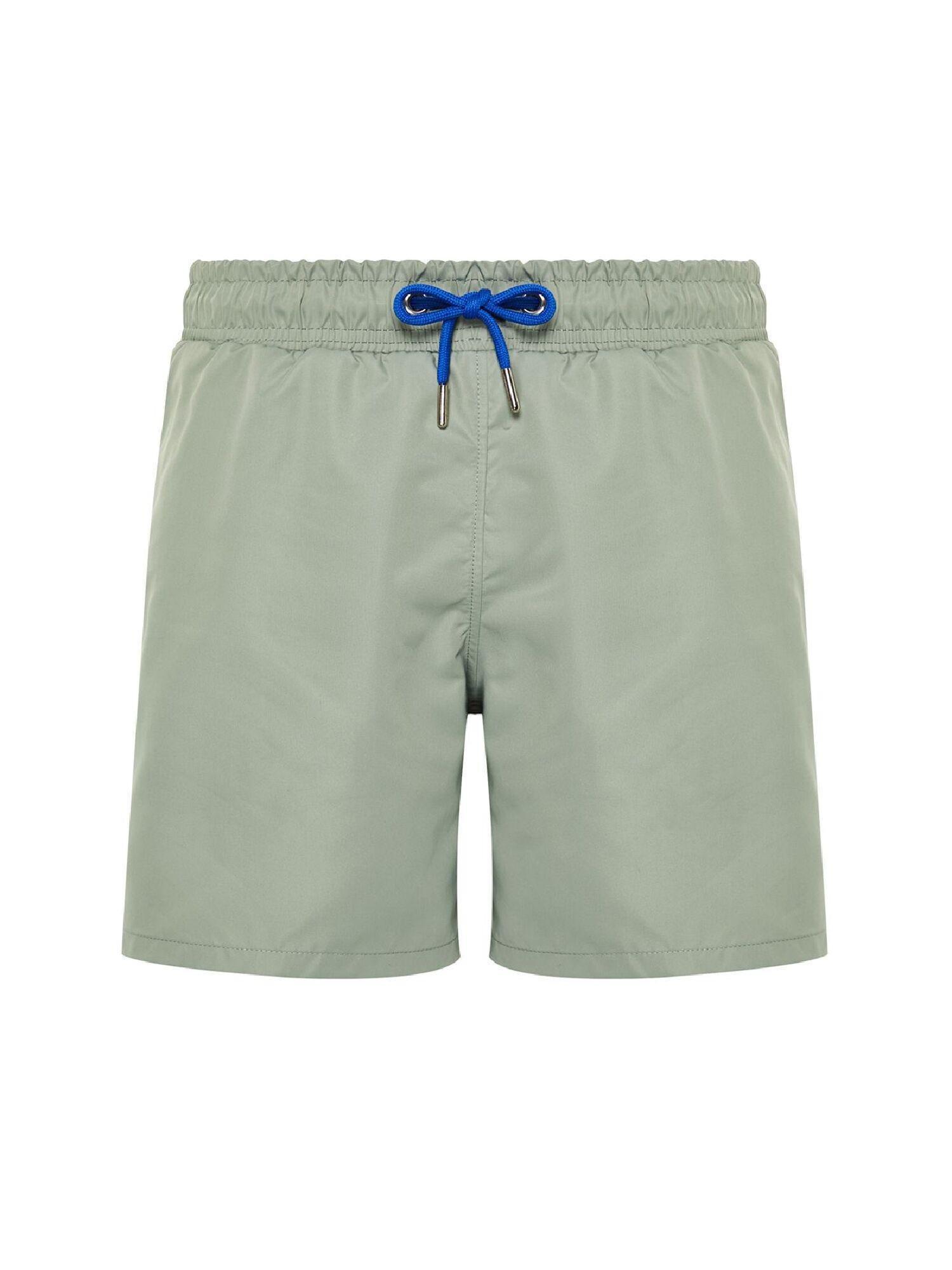 Grey Plain Swimwear Shorts, , large image number 8