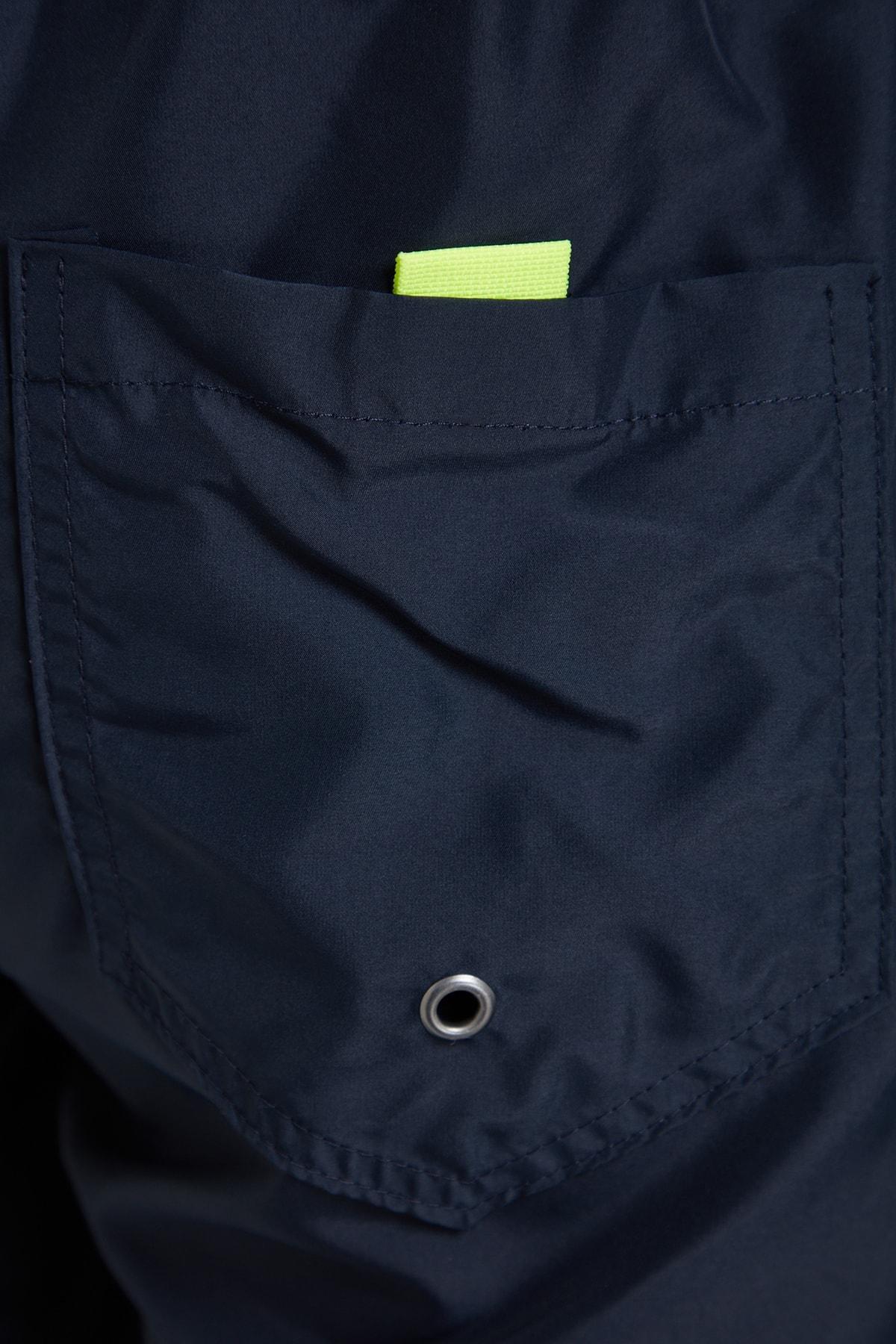 Blue Basic Standard Size Beach Shorts, , large image number 12