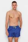 Trendyol - Blue Plain Swim Shorts