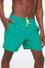 Trendyol - Green Plain Mid Waist Swim Shorts