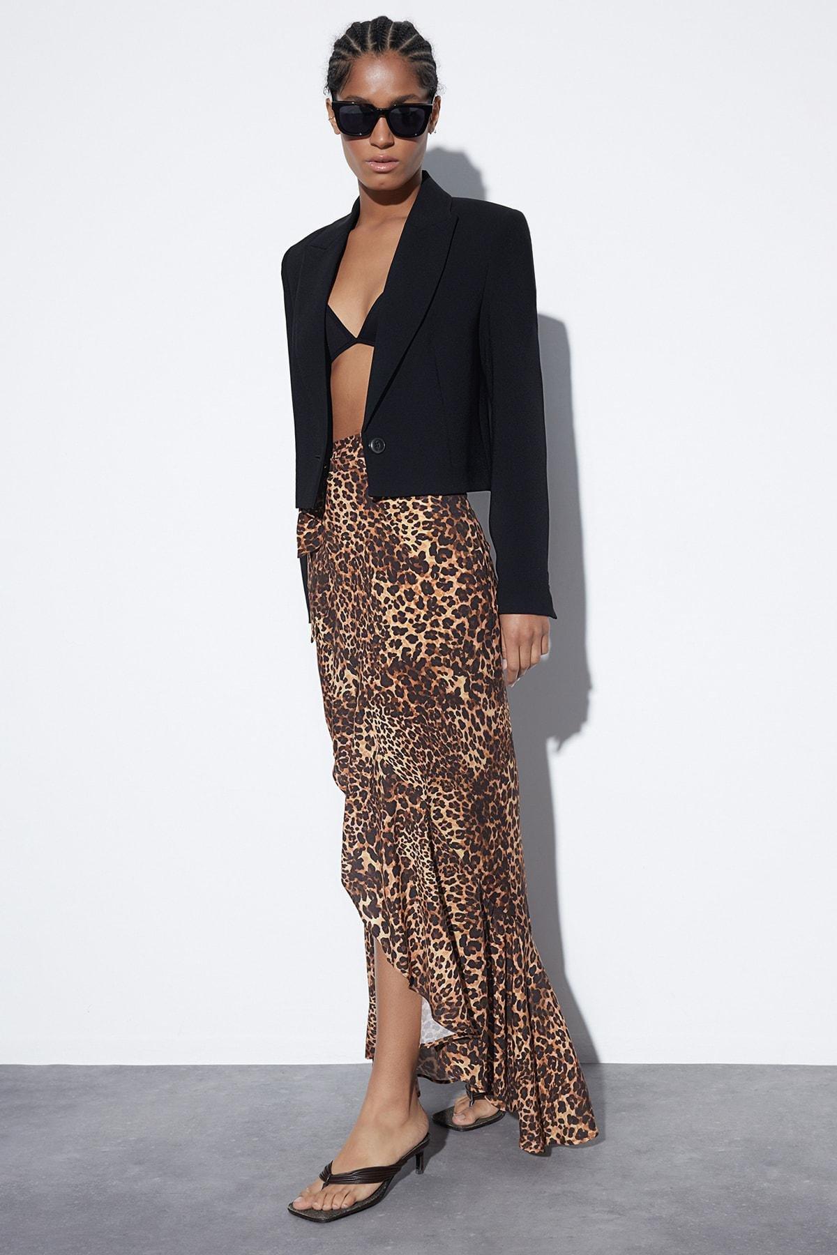 Multicolour Ruffle Hem Maxi Skirt, , large image number 0