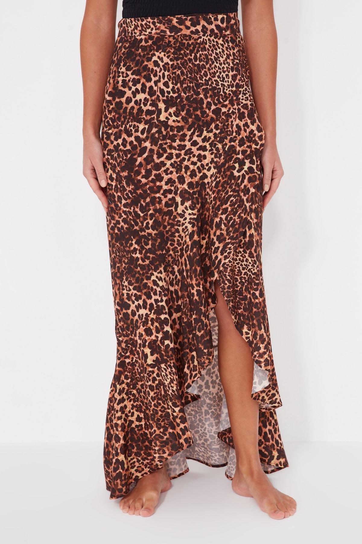 Multicolour Ruffle Hem Maxi Skirt, , large image number 4