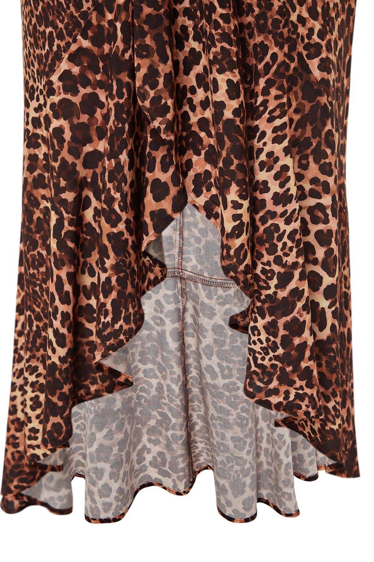 Multicolour Ruffle Hem Maxi Skirt, , large image number 8