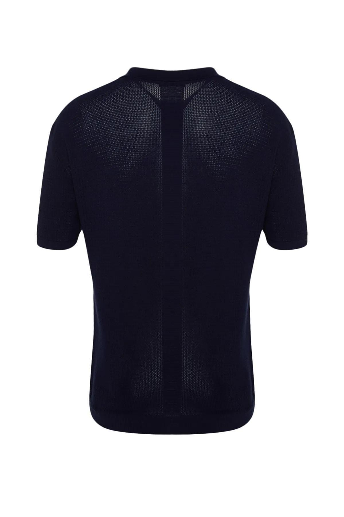 Navy Ajoure Polo T-Shirt, , large image number 6