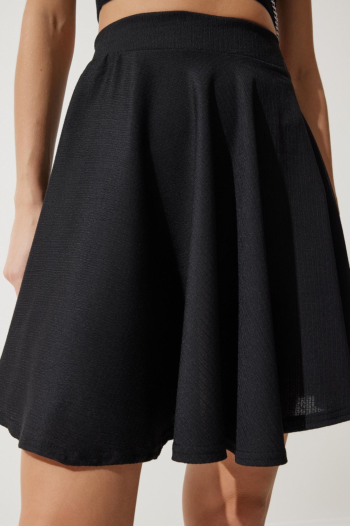 Black Pleated Mini Skirt, , large image number 4