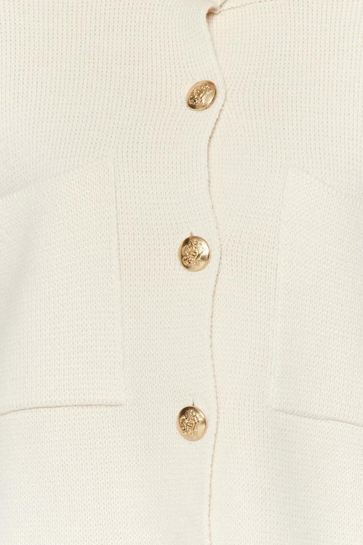 Ecru Regular Cardigan, , large image number 3