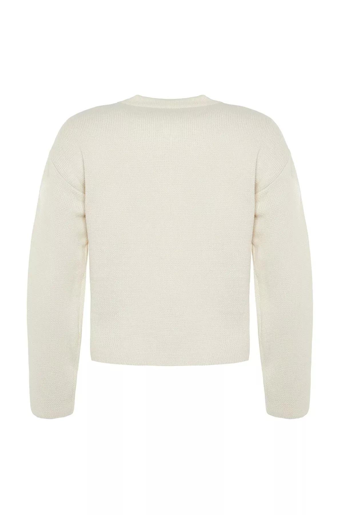 Ecru Regular Cardigan, , large image number 7
