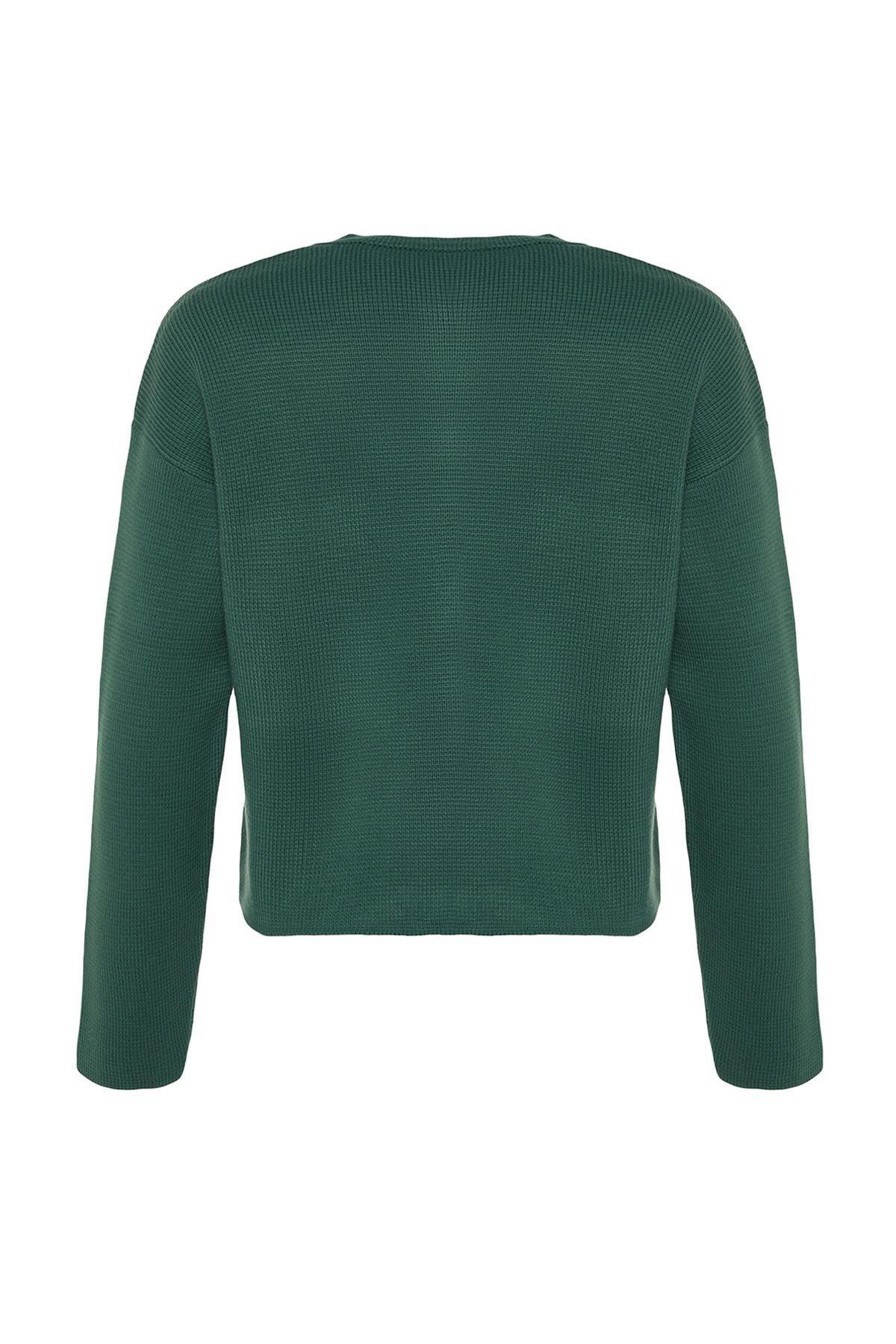 Green Regular Cardigan, , large image number 6
