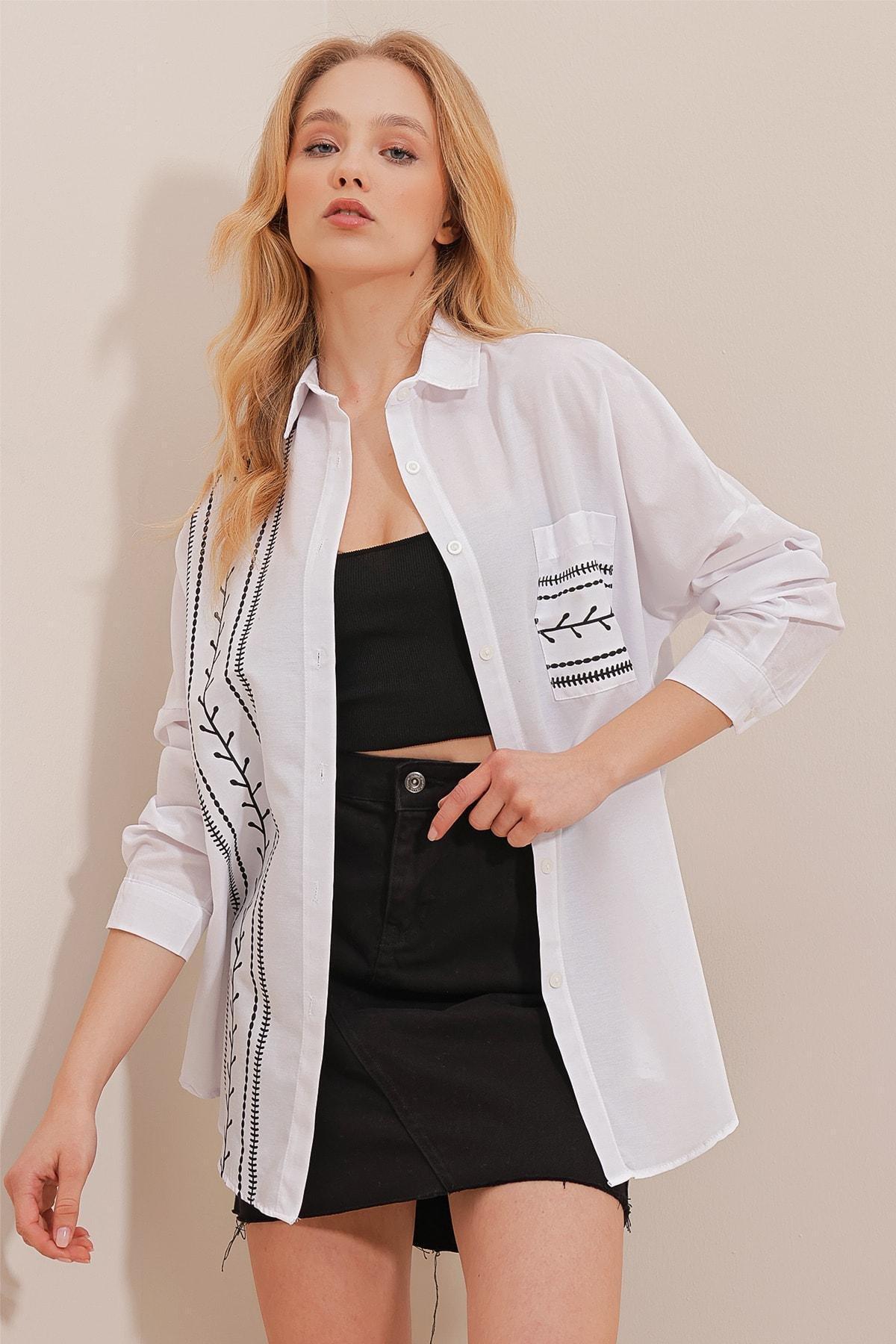 White Shirt Collar Shirt, , large image number 1
