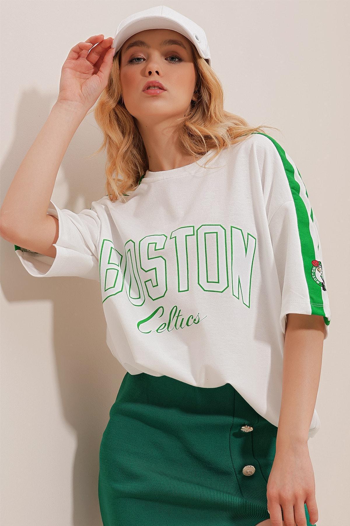 White Crew Neck Oversize T-Shirt, White, large image number 0