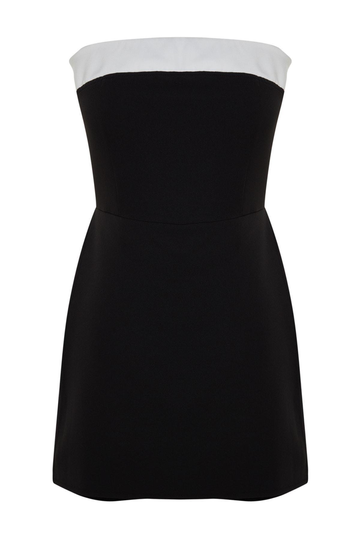 Black Strapless Slim Jumpsuit, , large image number 5