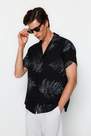 Trendyol - Black Patterned Summer Flowy Shirt