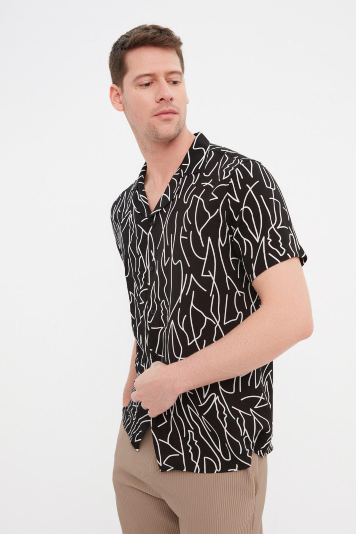 Black Regular Shirt, , large image number 0