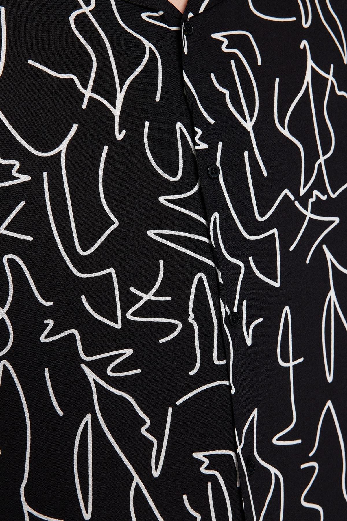 Black Regular Shirt, , large image number 4