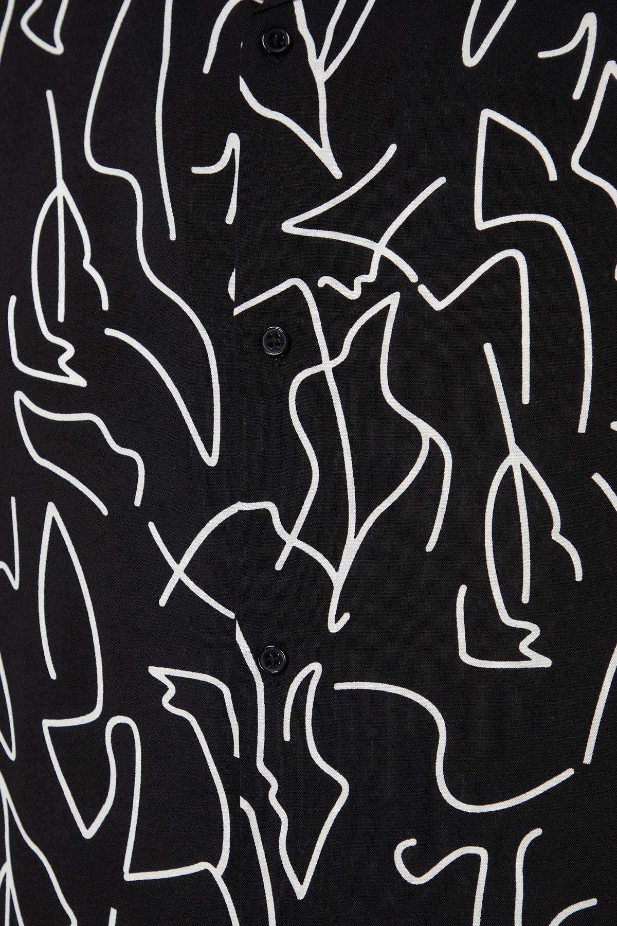 Black Regular Shirt, , large image number 7