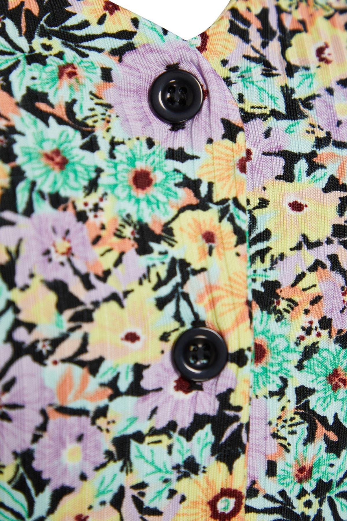 Multicolour Plus Size A-Line Dress, Multicolor, large image number 5