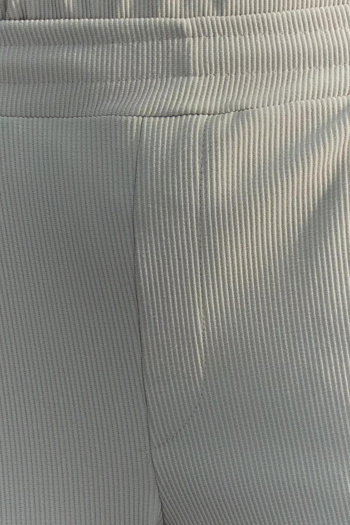 Grey Textured Wide Leg Sweatpants, , large image number 5
