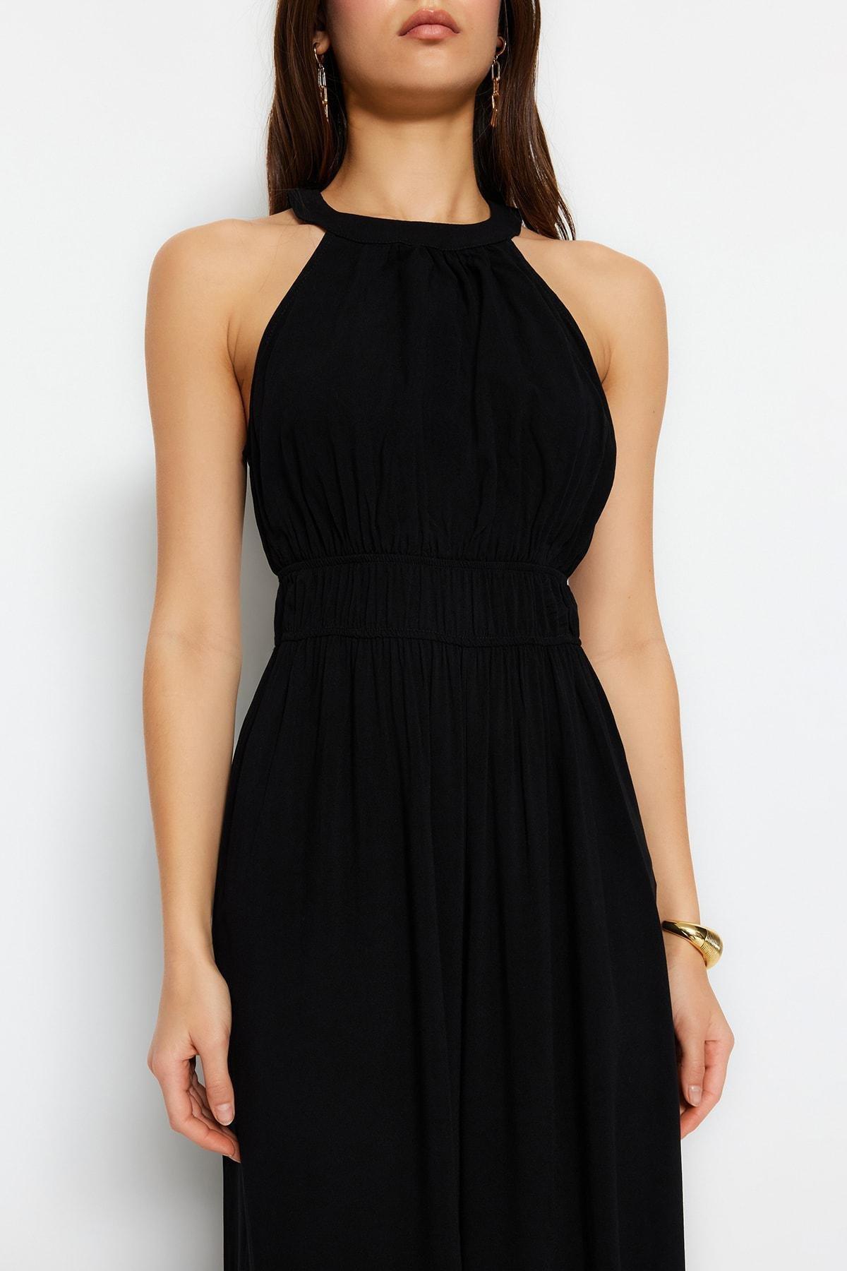 Black Halterneck Jumpsuit, , large image number 3