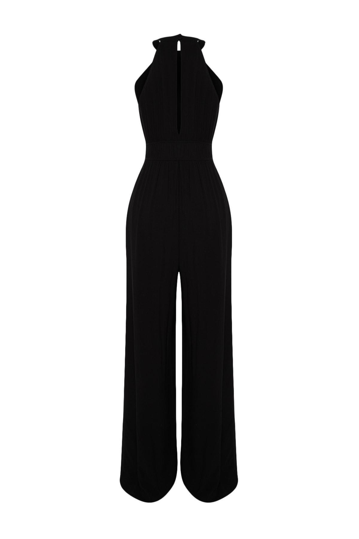 Black Halterneck Jumpsuit, , large image number 6