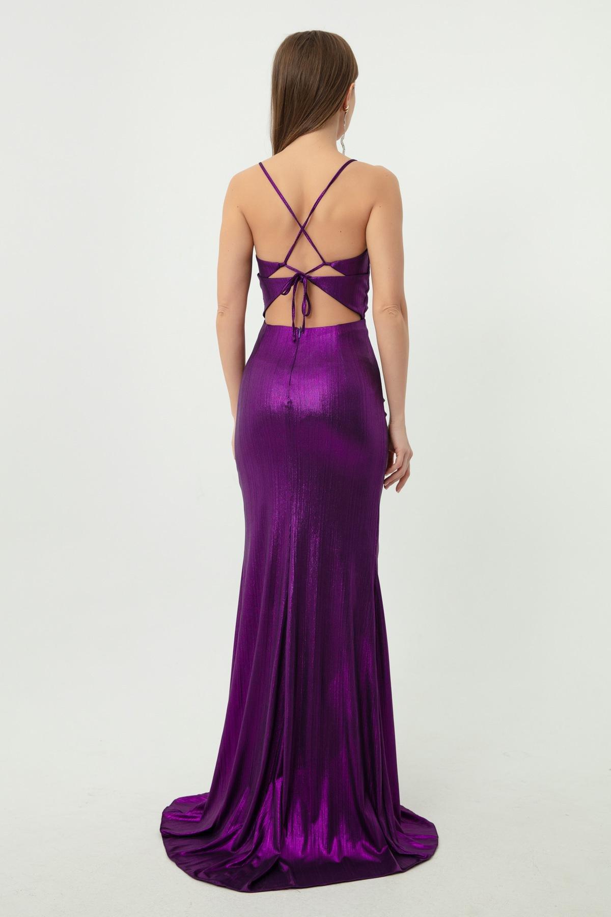 Lafaba - Purple Occasion Wear Dress