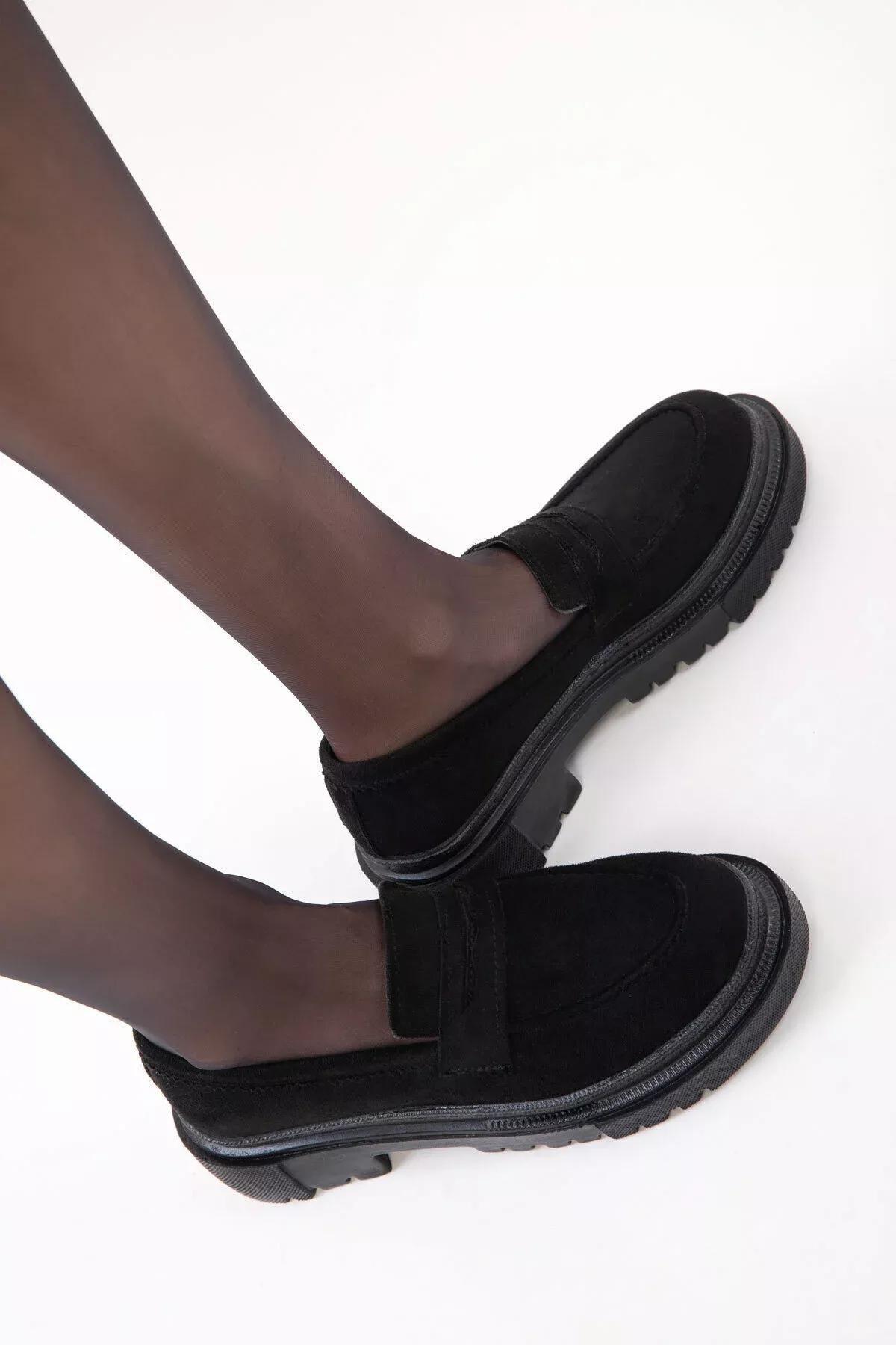 Black Suede Casual Shoes, C101_2531, large image number 1