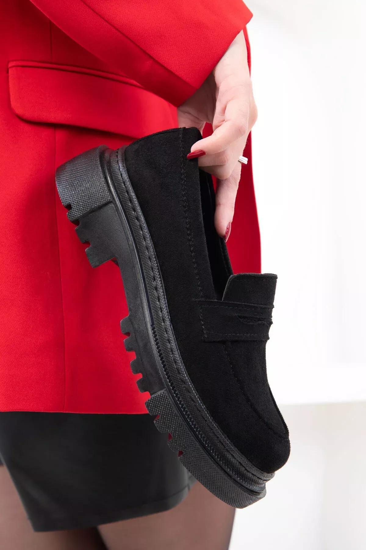 Black Suede Casual Shoes, C101_2531, large image number 2