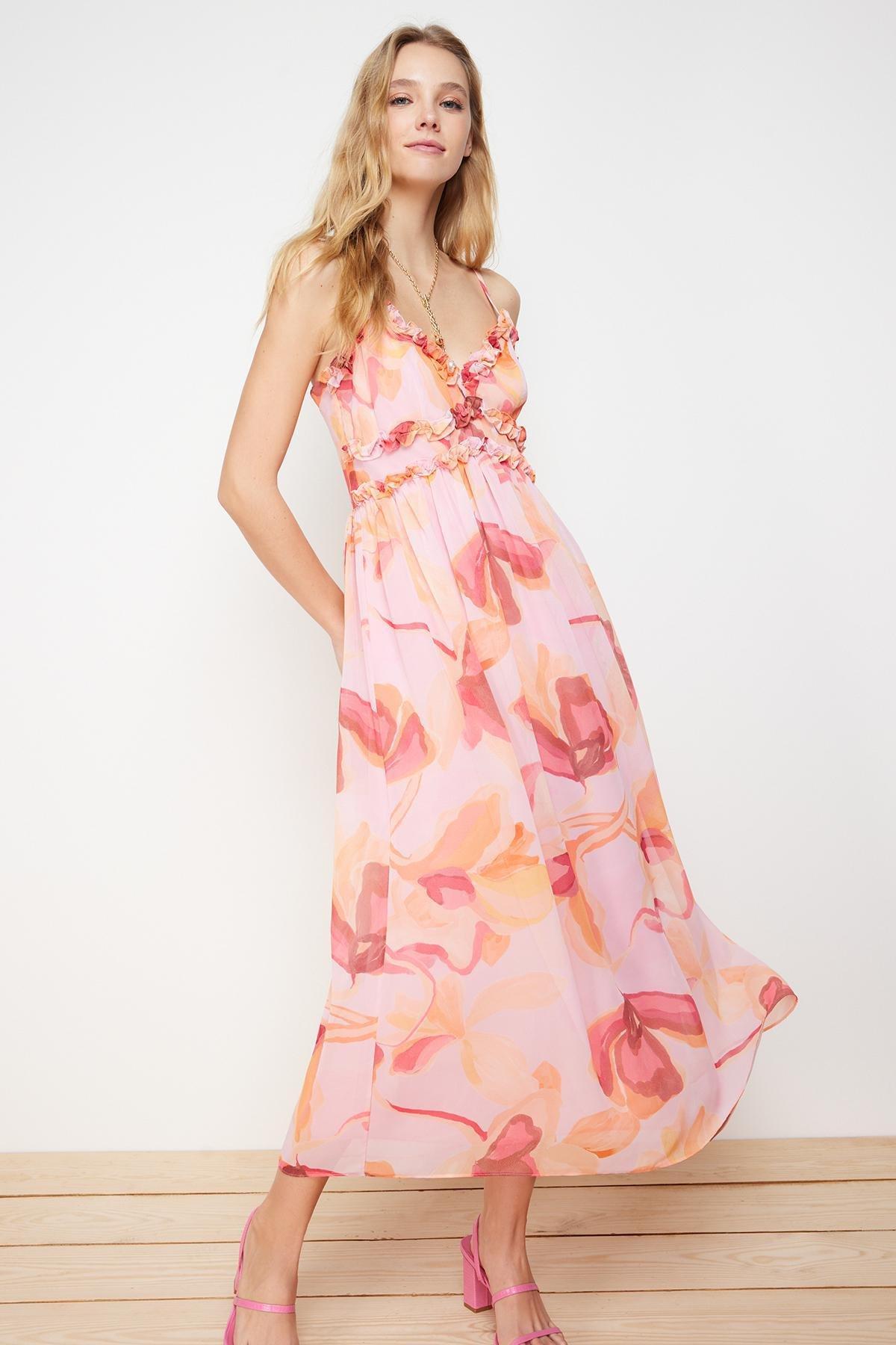 Pink Woven Maxi Dress, , large image number 2