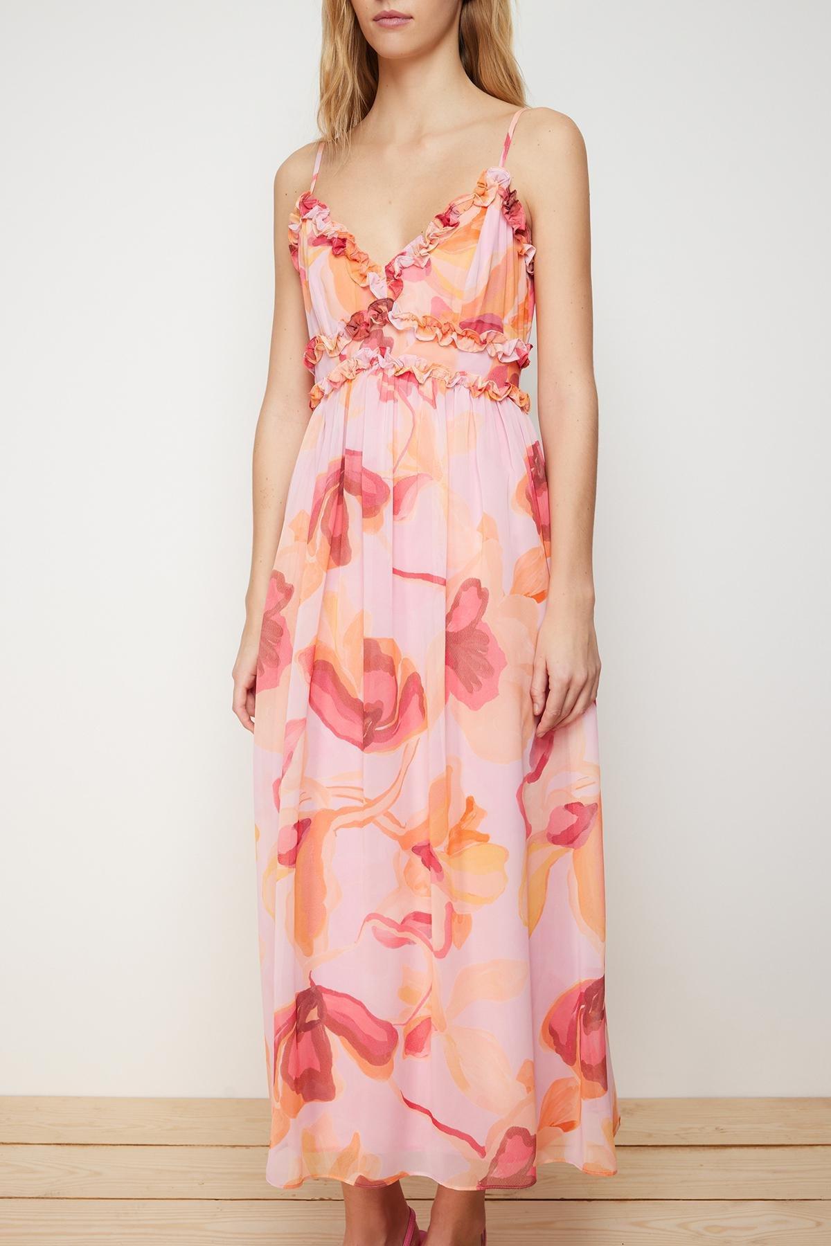 Pink Woven Maxi Dress, , large image number 3