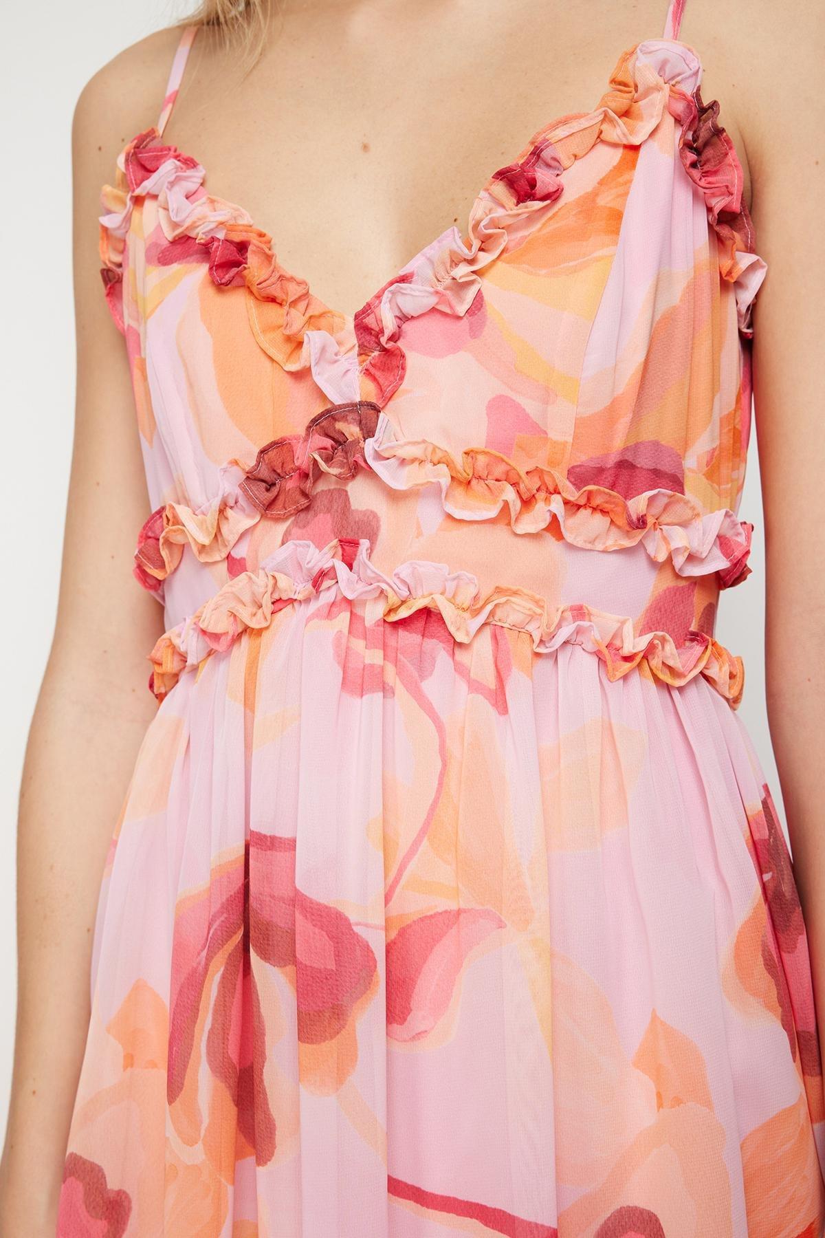 Pink Woven Maxi Dress, , large image number 4