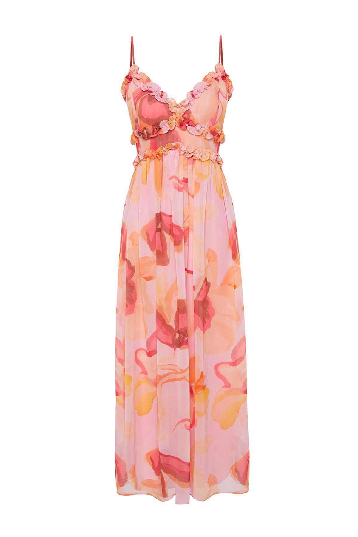 Pink Woven Maxi Dress, , large image number 5