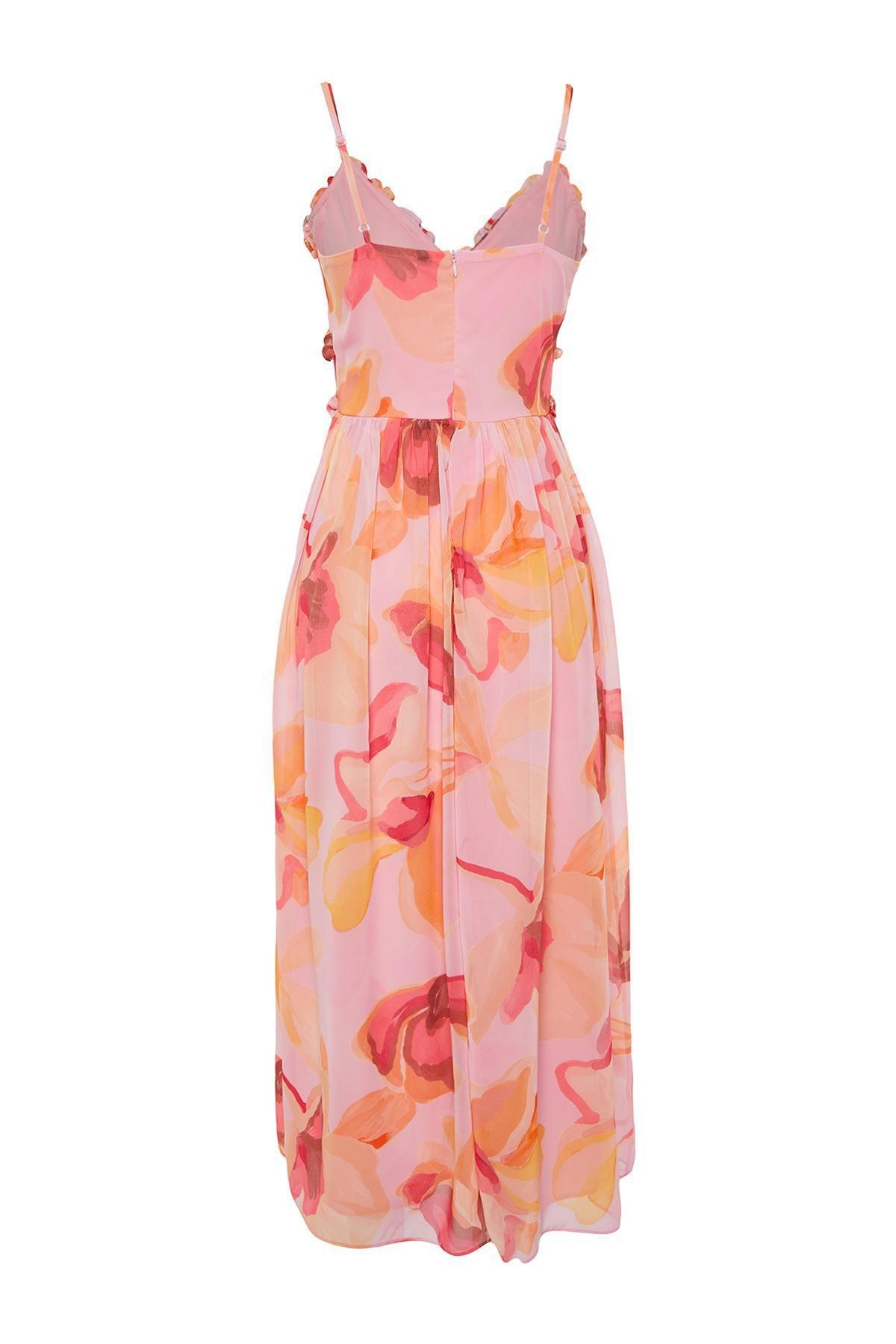 Pink Woven Maxi Dress, , large image number 6