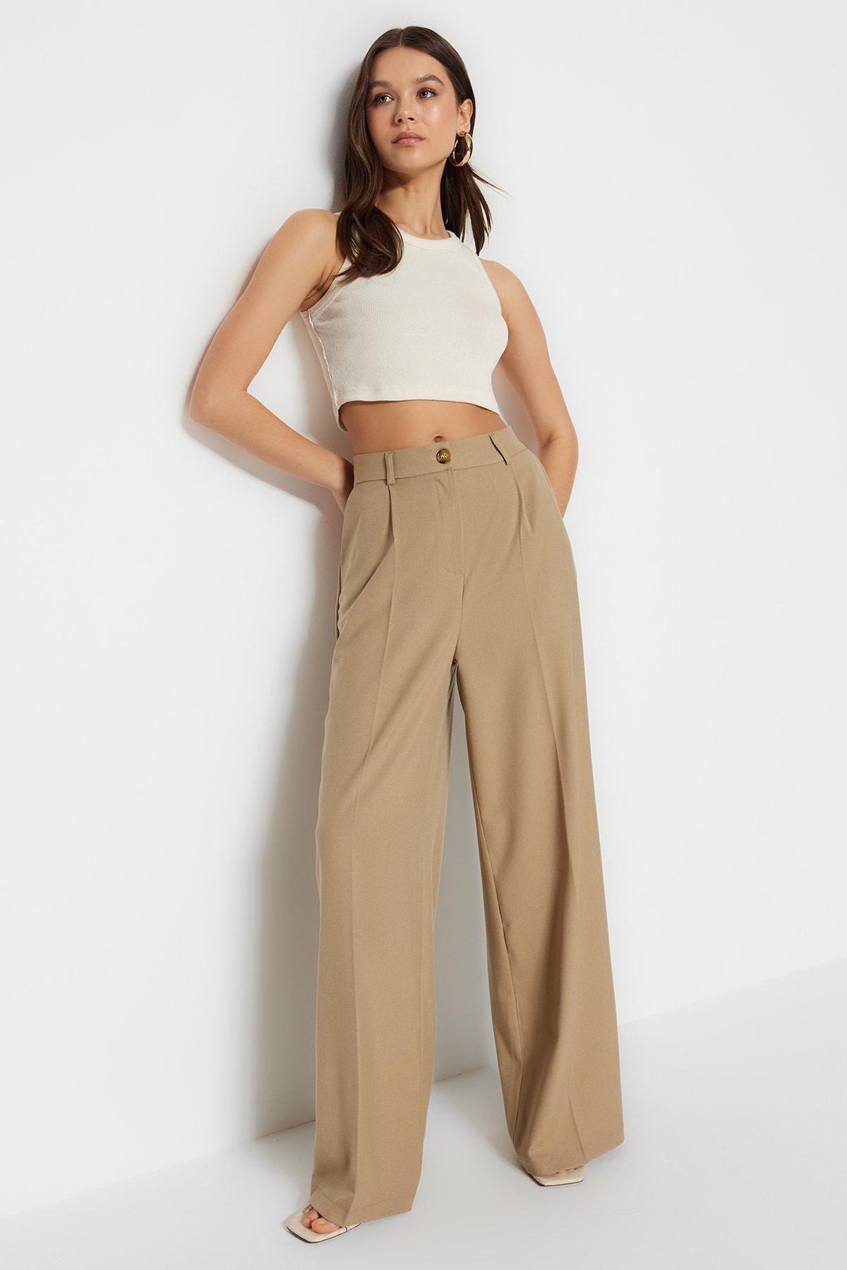 Trendyol - Khaki Wide Leg Pants