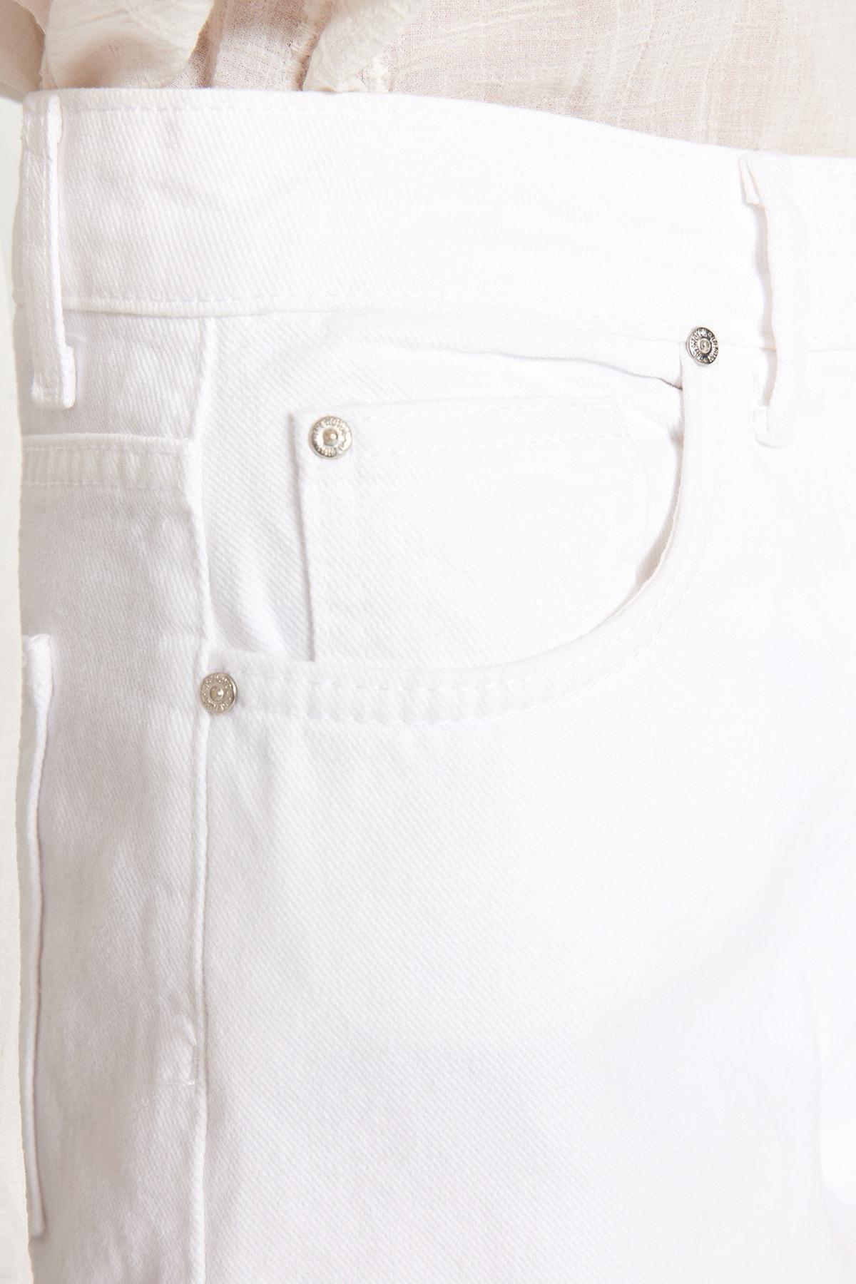 White Straight Jeans, , large image number 4