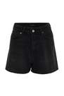 Trendyol - Black High Waist Mom Shorts