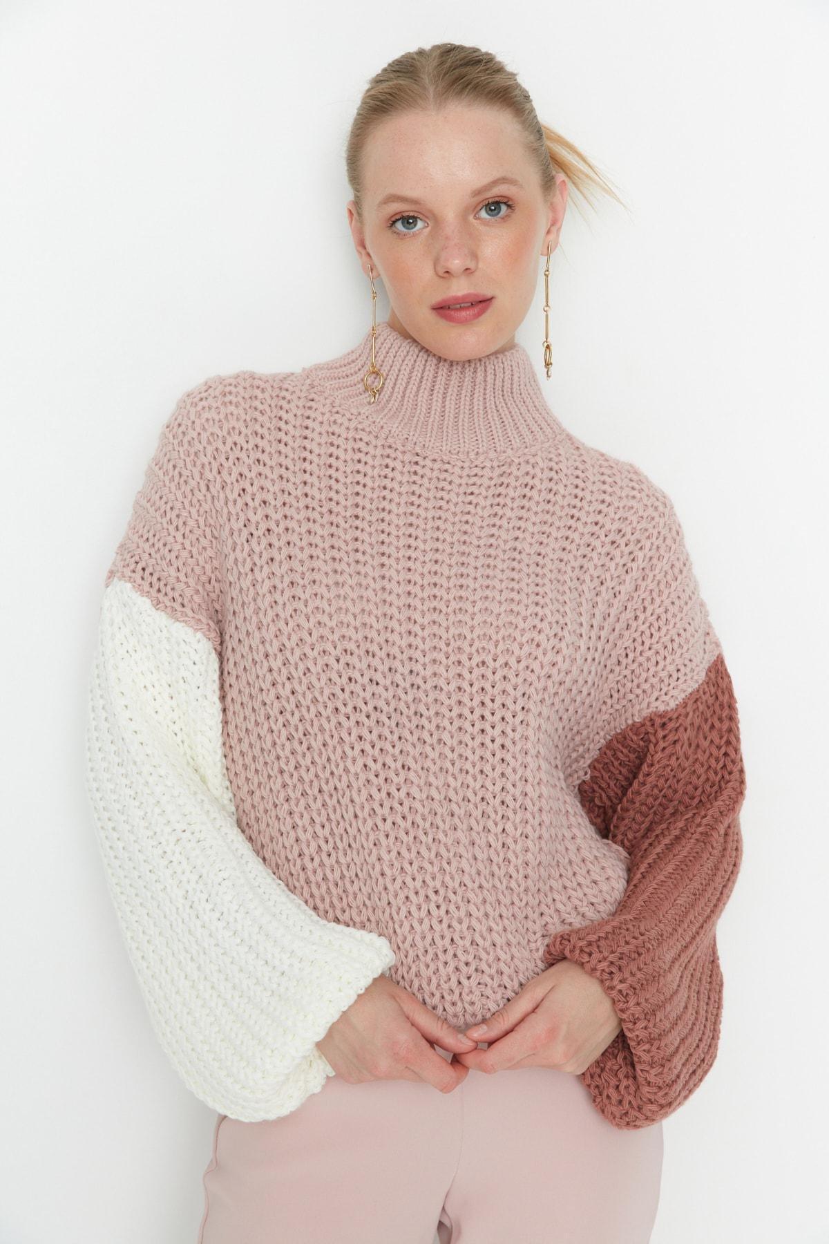 Trendyol Pink Off-Shoulder Sweater | Azadea UAE