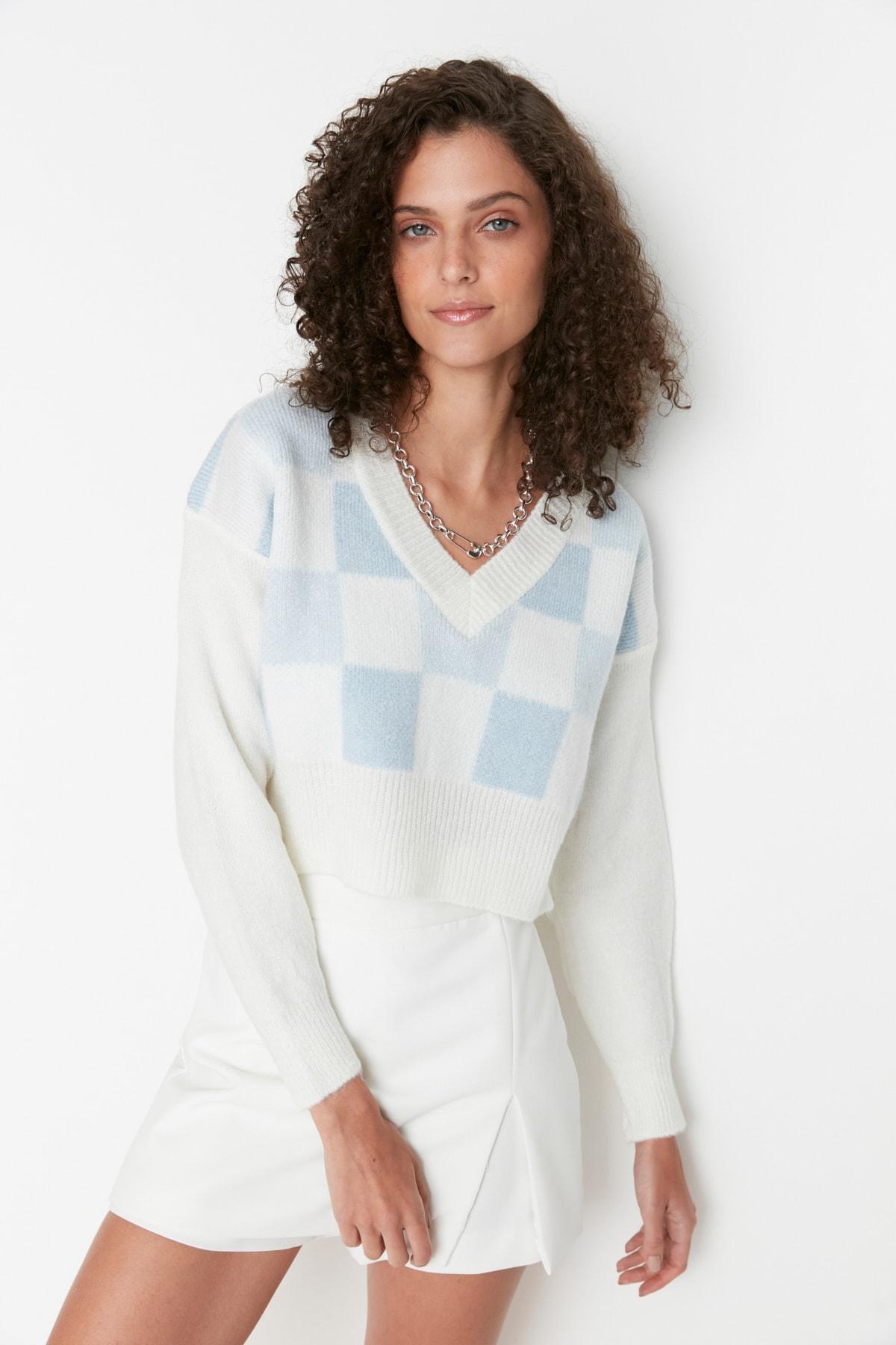White Regular Sweater, Ecru, large image number 3