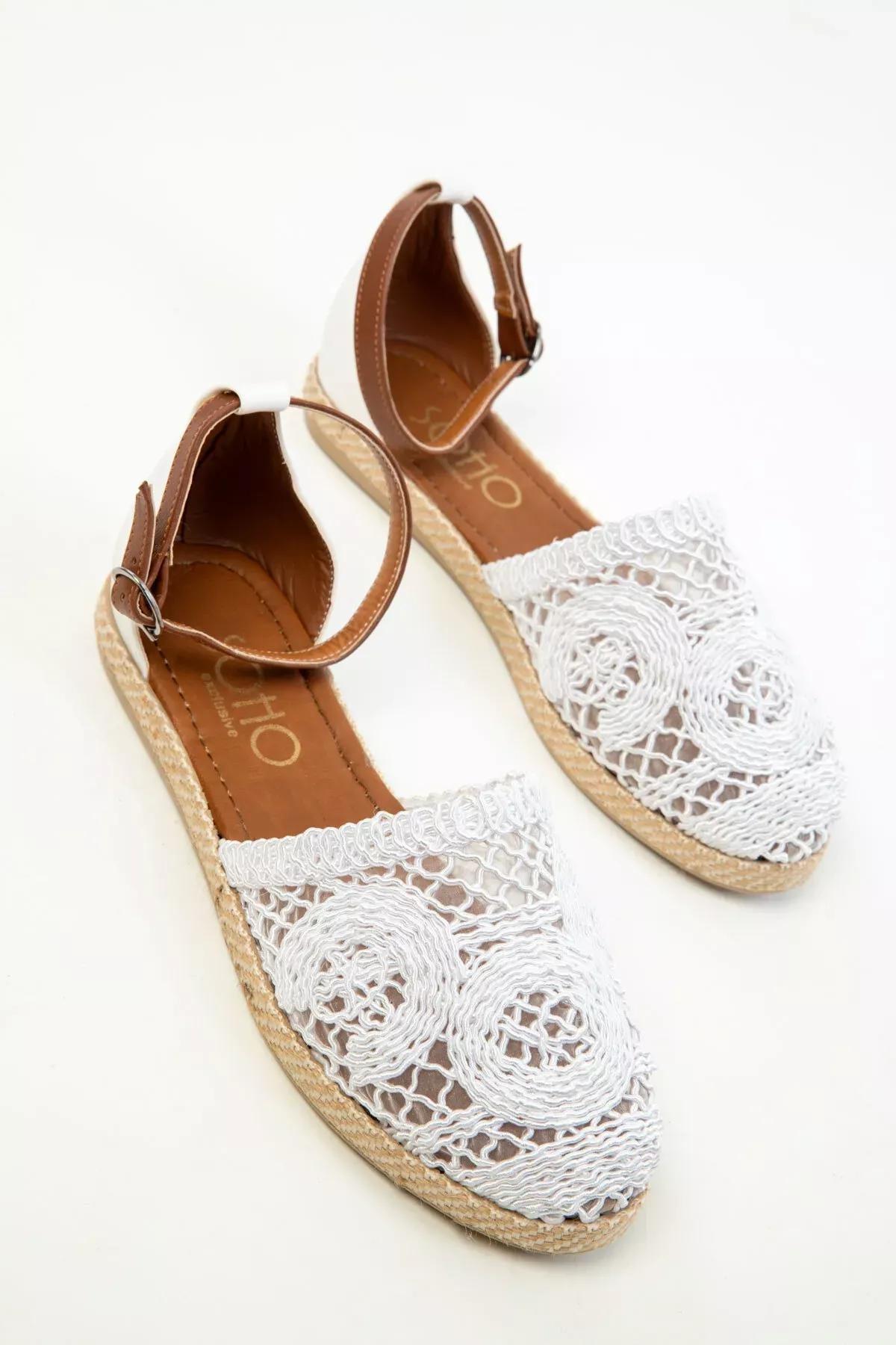 White Sandals, White, large image number 1