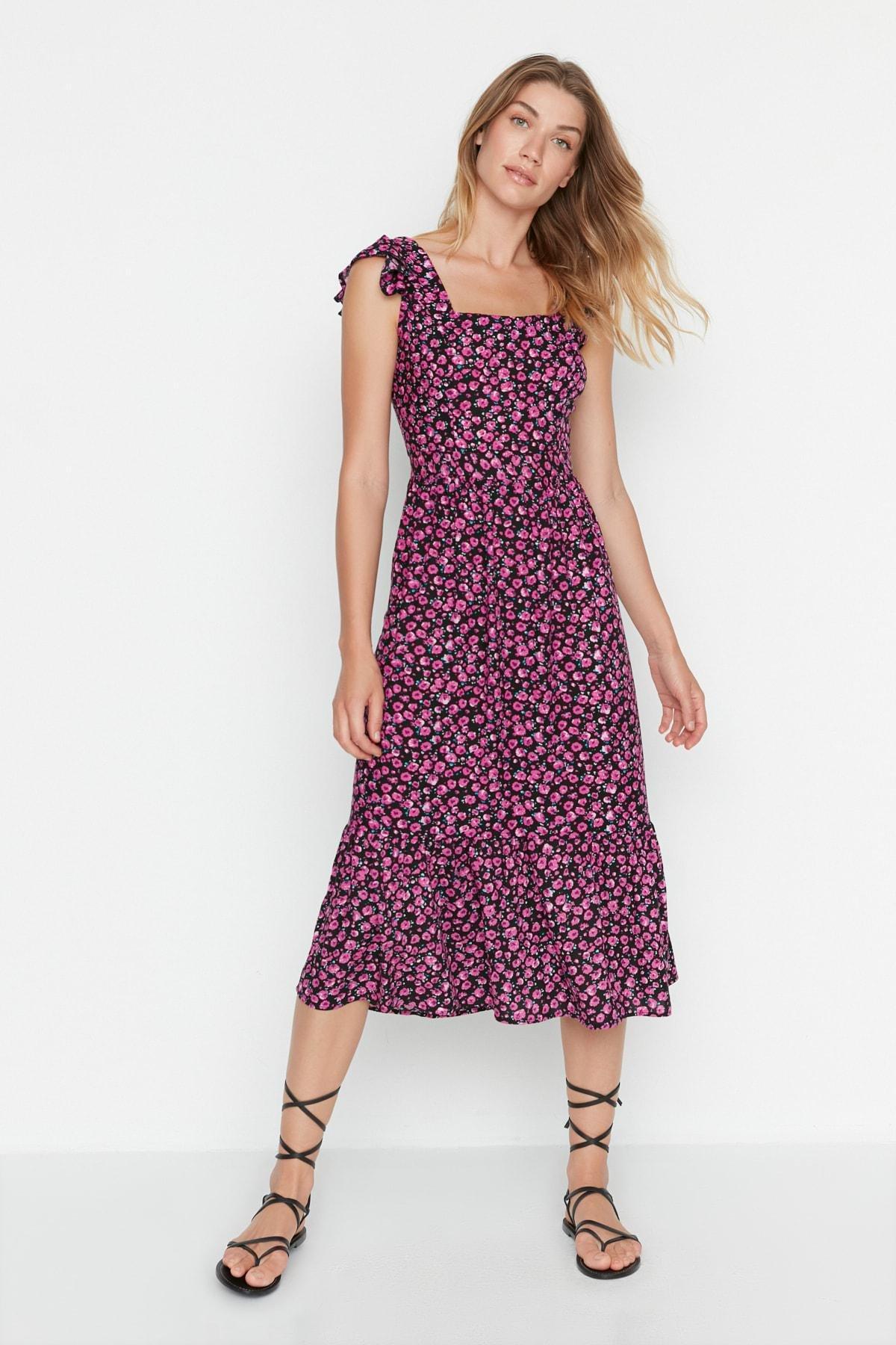 Multicolour A Line Dress, , large image number 1