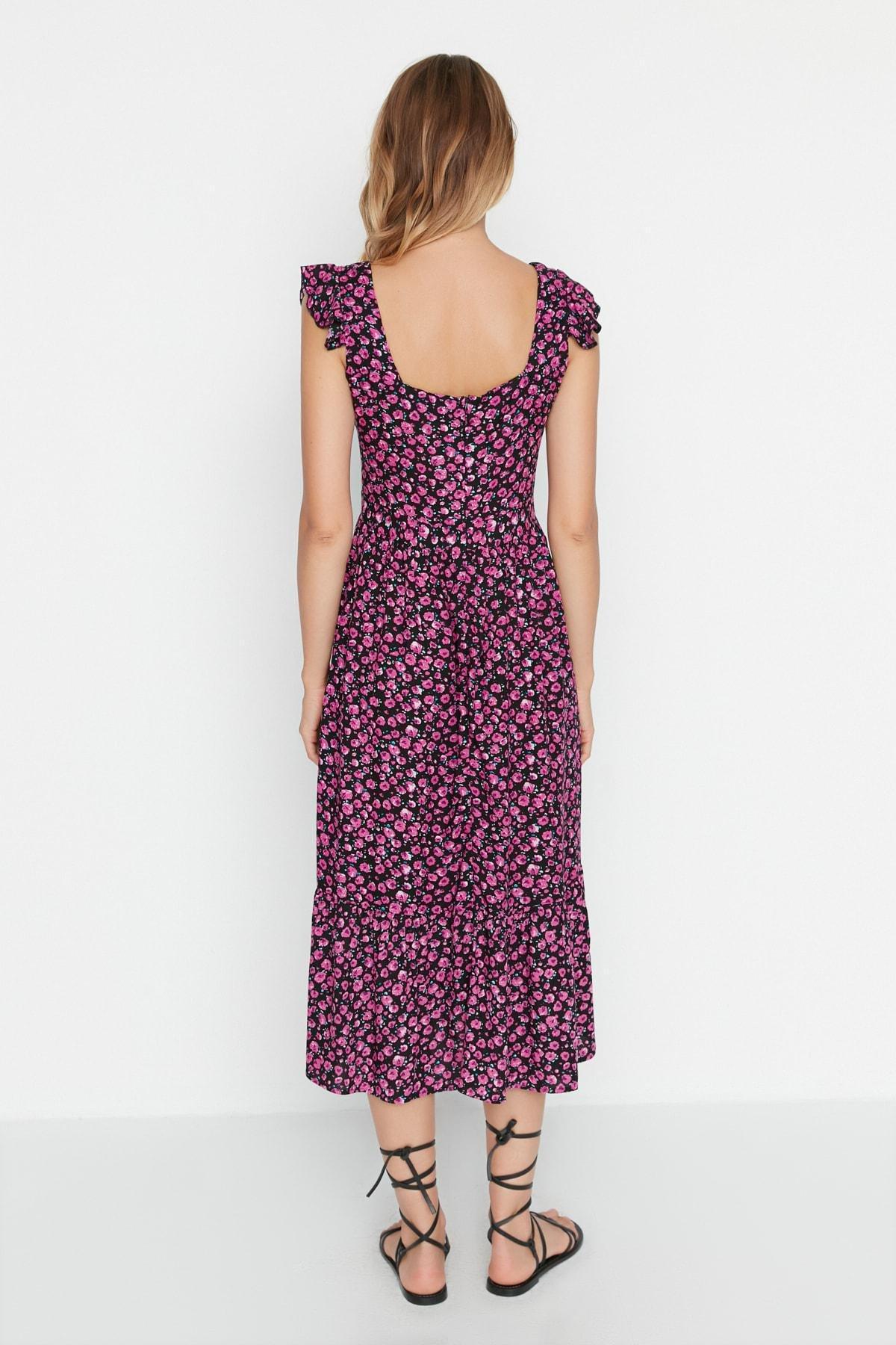 Multicolour A Line Dress, , large image number 4
