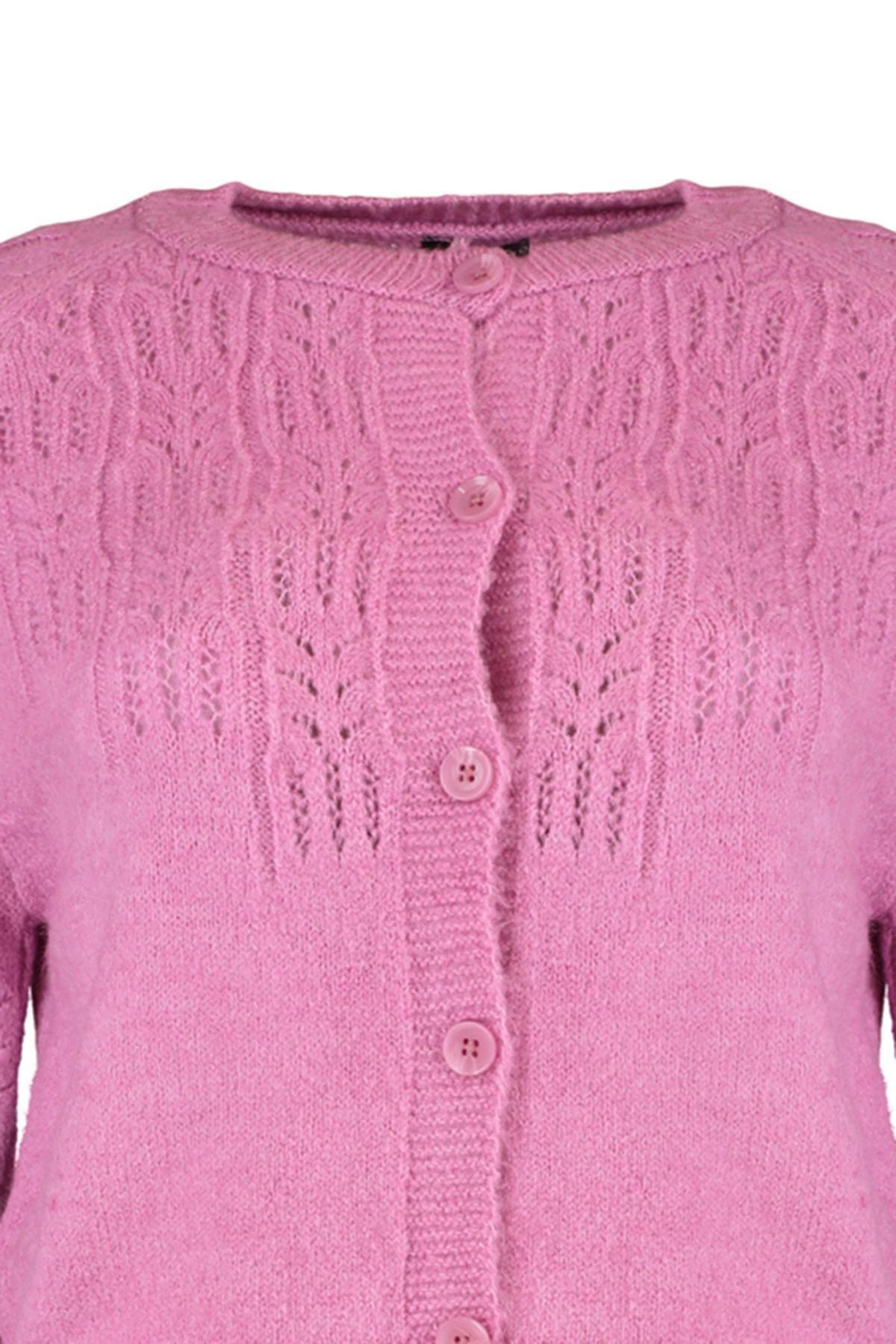 Pink Raglan Sleeve Cardigan, Pink, large image number 7