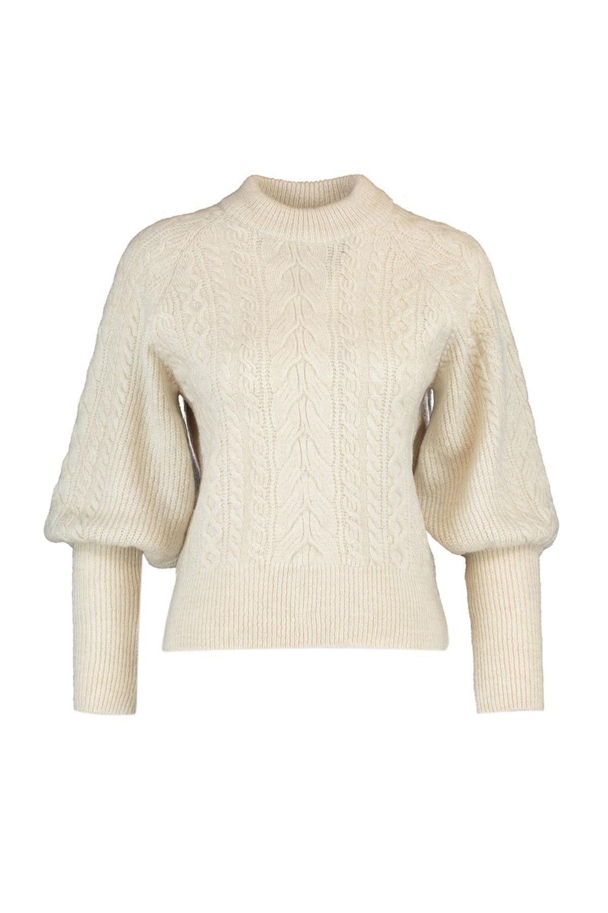 Braided Sweater, Gray, large image number 6