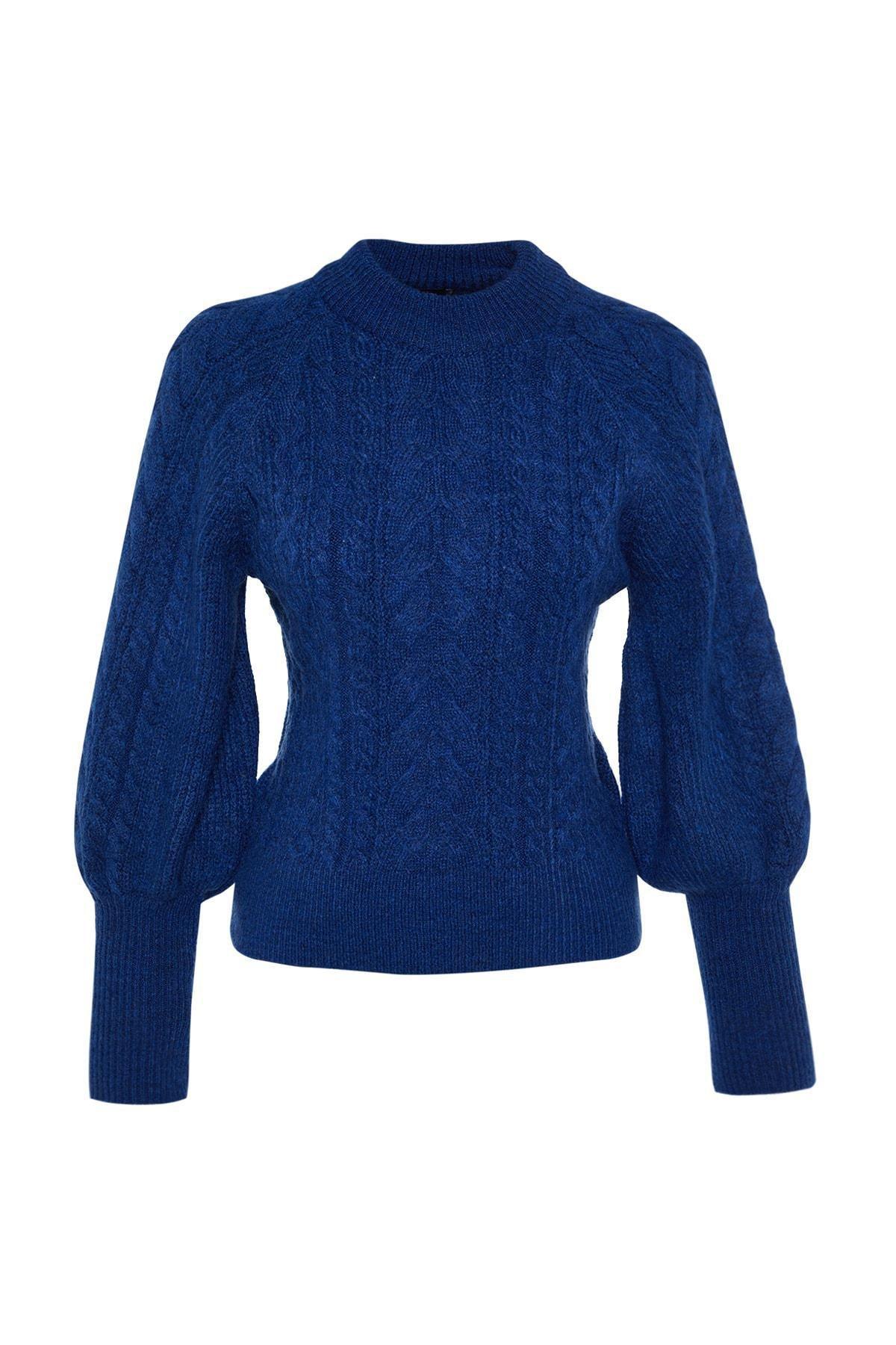 Blue Knitted Sweater, , large image number 5