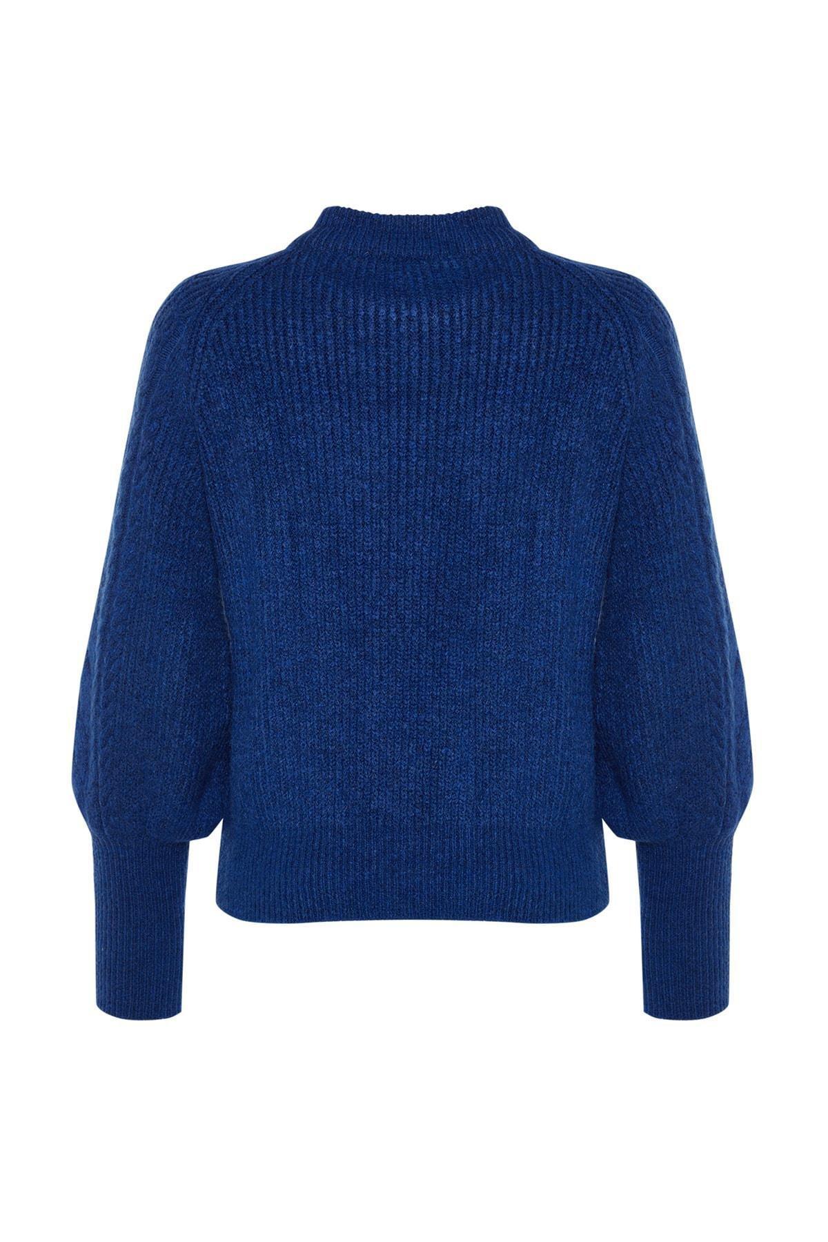 Blue Knitted Sweater, , large image number 7