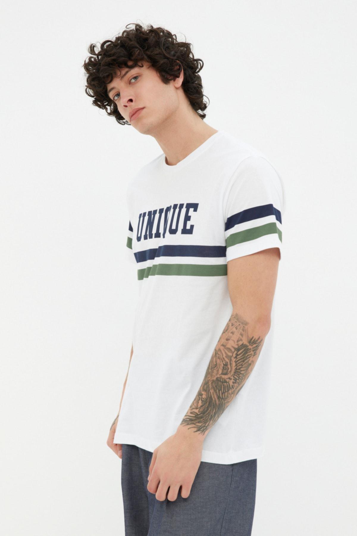 White Regular T-Shirt, , large image number 1