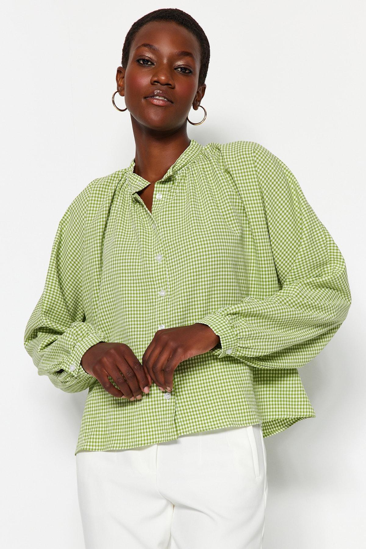 Green Plaid Shirt, , large image number 0