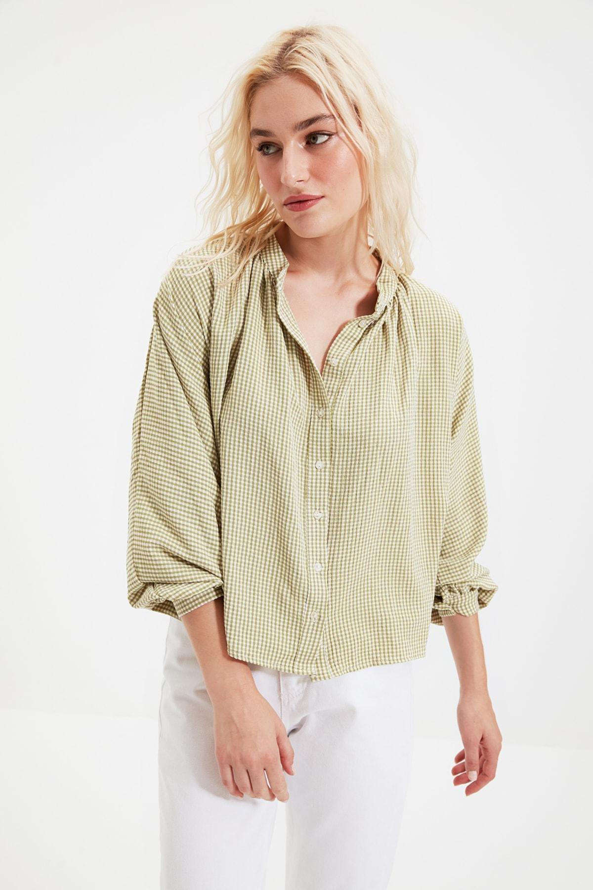 Green Plaid Shirt, , large image number 1