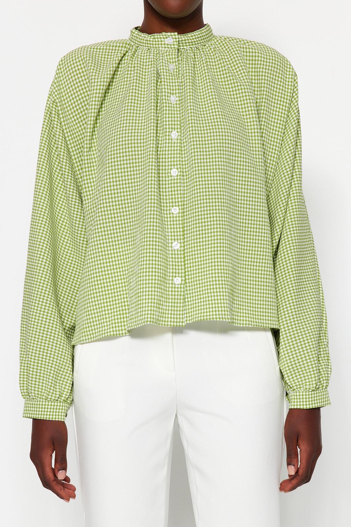 Green Plaid Shirt, , large image number 4
