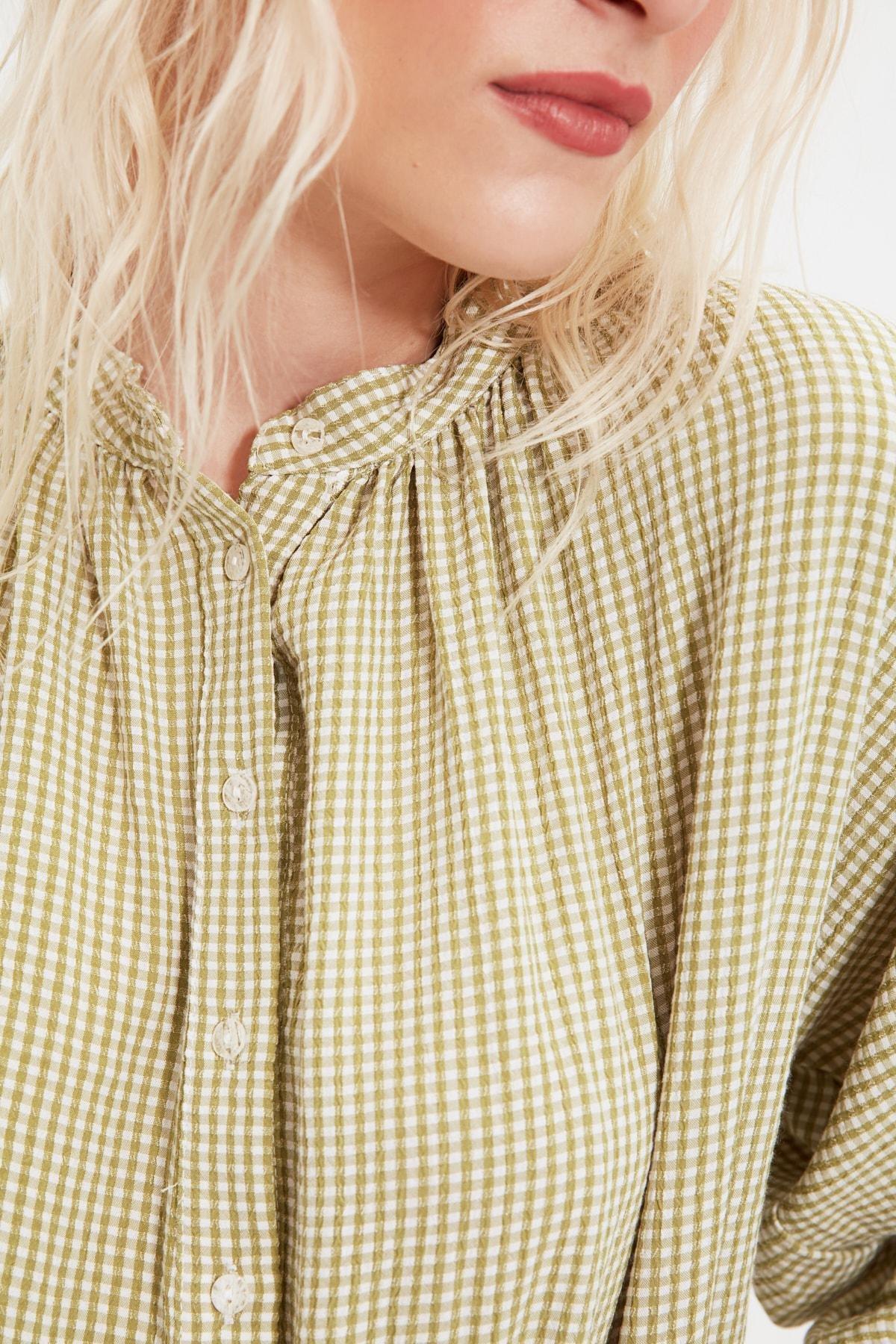 Green Plaid Shirt, , large image number 5