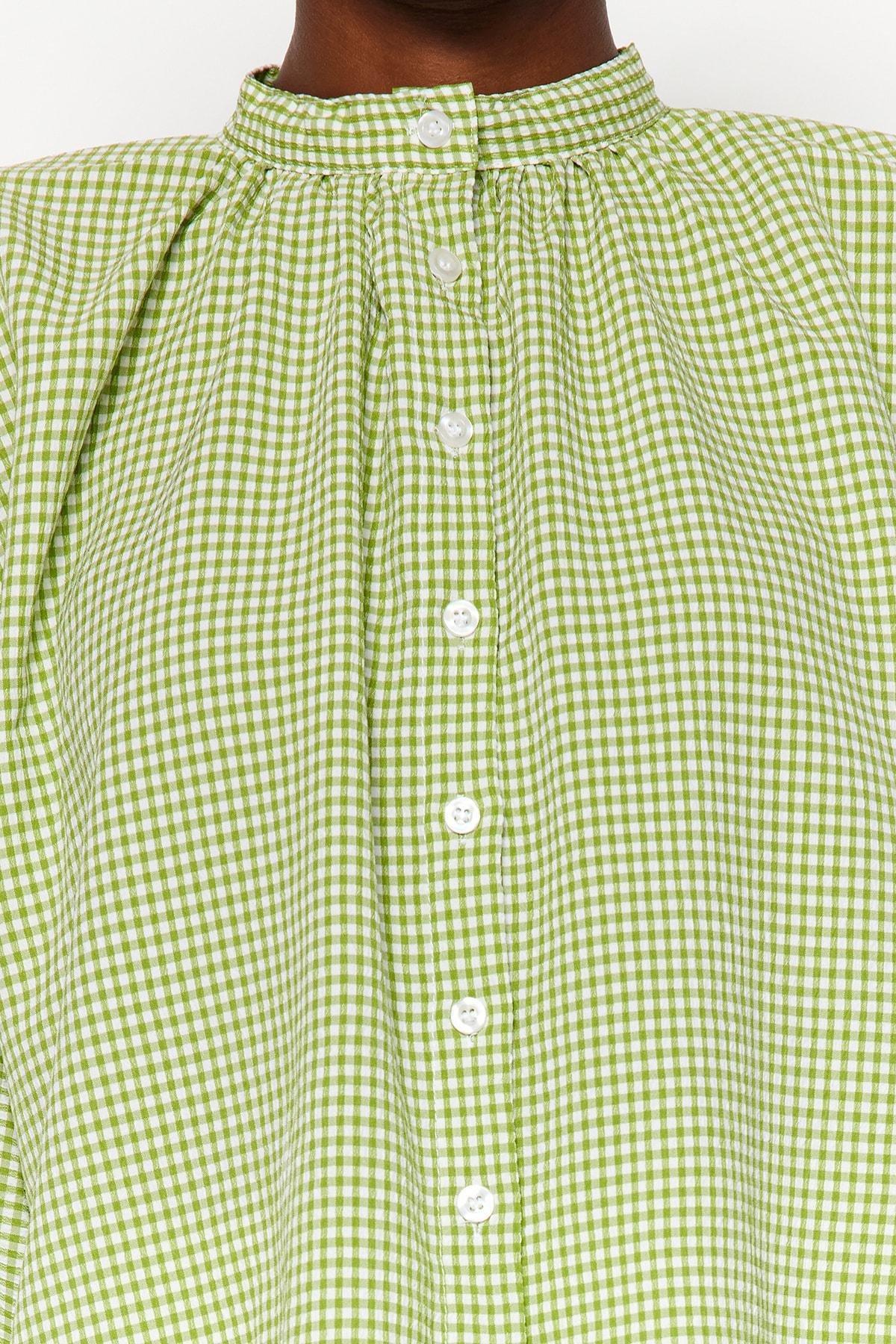 Green Plaid Shirt, , large image number 6